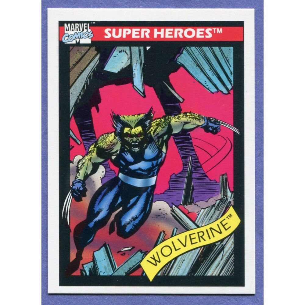 1990 Marvel Universe Card - #37 Wolverine Patch